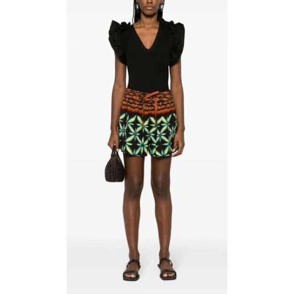 ULLA JOHNSON CLEMENTINE SHORT in OLIVINITE NWT Size 6 - Picture 2 of 9